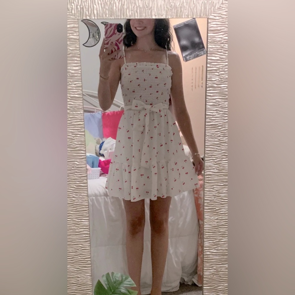 White Cherry Dress
